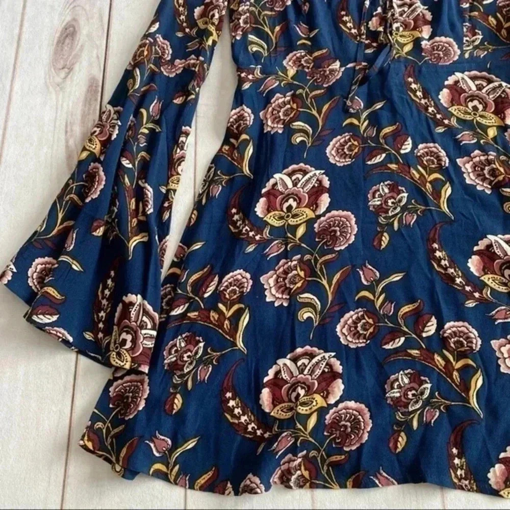 NWT Forever 21 Paisley BoHo sleeve dress size S - Picture 5 of 9